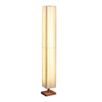 Lampe sur pied en fer au design bois, inspirée du Wabi-Sabi japonais et du style rétro chinois, pour salon, chambre et bureau