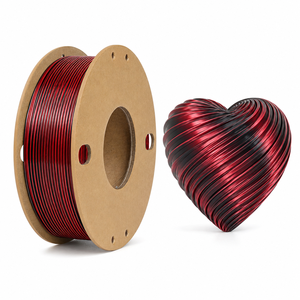 เส้นใยพิมพ์ 3 มิติ LONGQI Magic Dual Color Silk PLA ขนาด 1.75 มม. น้ำหนัก 250 กรัม แบบ Co-extruded สีทูโทน เงางาม เหมือนไหม สำหรับงานพิมพ์ของขวัญ - Product Image 1