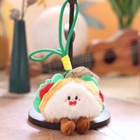 Porte-clés en peluche créatif en forme de mini-burger, frites et sandwich, super doux, kawaii, accessoires de sac, petit cadeau, 13 cm, vente en gros
