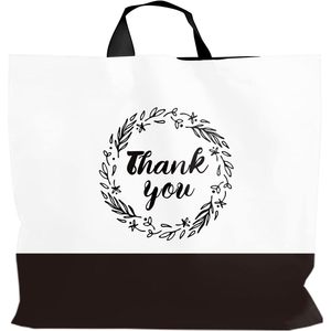 Sacs de courses en plastique 16x18 pour petites entreprises, sacs de marchandises en vrac - Product Image 1