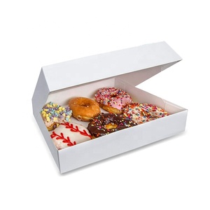 Custom Made Dozen Paper Donut Packaging Box Customizable Cake Cookie Boxes