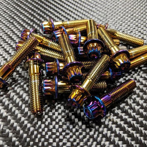 Staal Titanium Roestvrij Staal M6 M7 M8 12 Punts Flensbout Voor 3-delige Wiel Assemblage Split Velg - Product Image 3