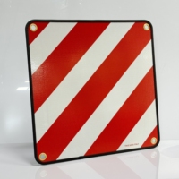 Panneau de signalisation ASAE S276.4 pour véhicules à faible vitesse (SMV) pour voiturettes de golf et tracteurs, panneau d'avertissement triangulaire en aluminium hautement réfléchissant