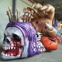 Décoration Fantôme de Monstre Personnalisée pour Halloween, Simulation à Grande Échelle, Extérieur et Intérieur