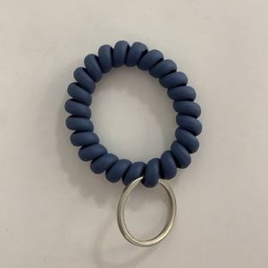 Colorful Stretchable Wristband Bracelet <b>Key</b> Holder Flexible Spiral Wrist Coil Bracelet Wrist <b>Key</b> <b>Chain</b> - Product Image 6