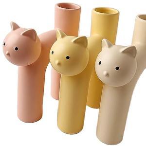 <span class=keywords><strong>Maceta</strong></span> de cerámica Mini gato en forma de dibujos animados lindo <span class=keywords><strong>maceta</strong></span> única <span class=keywords><strong>gatito</strong></span> decoración jarrón decorativo - Product Image 2