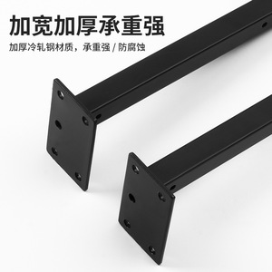 Soporte de Tubo Cuadrado con Gancho de Una Línea, Acero Laminado en Frío, 6, 8, 10, 12 Pulgadas, Soporte para Muebles de Alta Resistencia - Product Image 1
