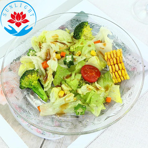 Prix d'usine – Assiettes de présentation en verre transparent de 6/7/8/9/10/12/13 pouces, assiettes à salade et à fruits, plats de service en verre - Product Image 4