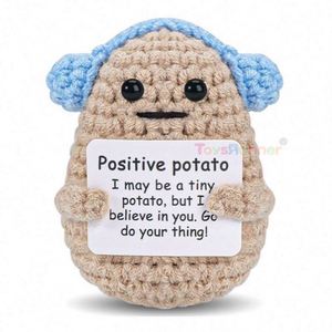 62 Designs Pocket Hug Mini Crochet Positive Potatoes Toys Affirmation Card for Pickle Plant Crochet Dolls - Product Image 4