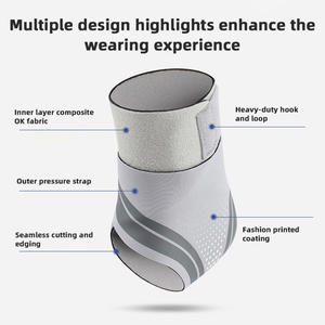 Soporte de Tobillo Ajustable, Ecológico y Suave, Protección Deportiva, Estabilizador con Correa Cómoda, Talla Única - Product Image 2