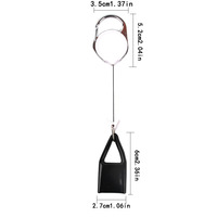 Porte-briquet rétractable en alliage de zinc, anti-perte, avec porte-clés et enrouleur de badge, étui pour briquet, vente directe usine