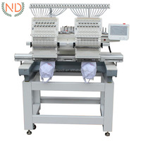 Machine à broder pour hommes, 2 têtes, pour broderies de vêtements, de robes et de points de croix