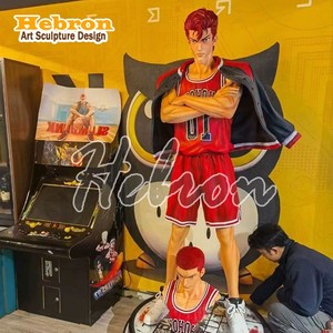 Personnalisez votre figurine d'action Anime Gk Slam Dunks grandeur nature, buste en résine de Hanamichi Sakuragi pour la décoration de la maison - Product Image 4