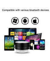 Mini altavoz inalámbrico Q5 portátil para exteriores con bajo de plástico intermitente LED para actividades al aire libre Batería de 2000mAh