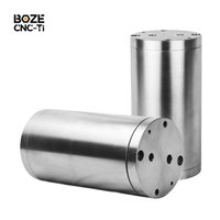 OEM ODM Wadah Kedap Air Laut Dalam dari Paduan Titanium, Dibuat dengan Mesin CNC, untuk Sensor Bawah Laut ROV AUV, Tabung Penyegel