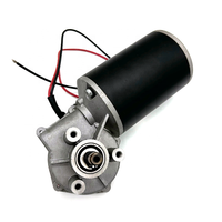 Moteur à engrenages à vis sans fin DC D76 à couple élevé 76 mm 24V/48V/220V 100W 180RPM à aimant permanent à balais pour maison intelligente, levage de bureau et appareils électroménagers