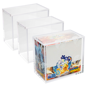 Boîte de rangement pour cartes en acrylique, protection contre la poussière, l'humidité et les rayures, présentoir pour cartes Pokémon - Product Image 2