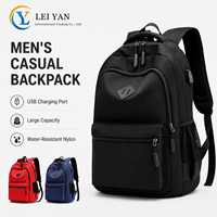 Tas Ransel Oxford Kapasitas Besar Pria, Tas Laptop Travel Anti Air dengan Pengisian Daya USB, Tas Sekolah Multi Kantong, OEM ODM