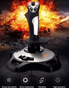 Joystick de vol de conception ergonomique PXN 2113 PRO pour <span class=keywords><strong>PC</strong></span>/Windows 7/8/10/11 joysticks de simulateur de jeu volant avec retour de vibration - Product Image 3