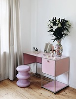 Meuble de chambre à coucher modulaire, unité combinée, armoire de présentation, table modulaire, bureau d'ordinateur en métal moderne réglable