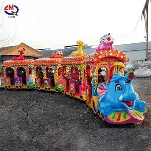工厂销售儿童游乐园2 ~ 8岁带轨道的动物园火车电动骑行