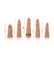 Ensemble de doigts pour la pratique de manucure, protège-doigts en Silicone, avec console pliable, support esthétique