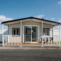Vente Flash : Maison Mobile Préfabriquée Extensible, Pliable, Étanche, Coupe-Vent et Isolée avec Terrasse pour Complexes Hôteliers (Type Conteneur)