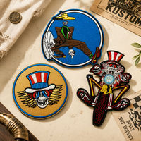 Patch brodé de dessin animé grotesque, style Zoot Suit / Pachuco / Chicano rétro, thermocollant pour vêtements, chapeaux, décoration de sacs à dos