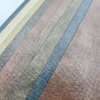 Fabricant de cuir artificiel, tissu synthétique tricoté PU sur mesure 310GSM pour manteau et veste