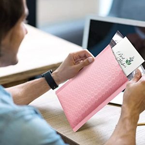 38*46 + 6cm Vente en gros Logo personnalisé Imprimé blanc Poly Bubble Express Courier Sacs d'expédition de <span class=keywords><strong>colis</strong></span> et de <span class=keywords><strong>colis</strong></span> pour petites entreprises - Product Image 6