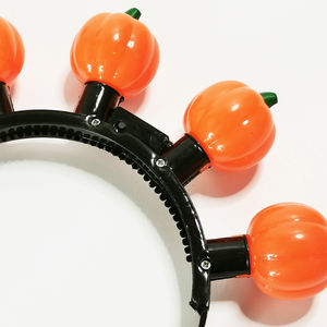 Halloween Knipperende Hoofdband Op Maat Gemaakte Pompoen Hoofdband Klassieke Led-Up Prop Voor Feesthoofddecoraties - Product Image 3