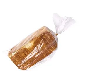 Manufacture supplier custom printed resealable plastic opp clear transparent bottom gusset bread bag for bread