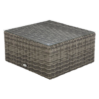 Zeitgenössisches Luxus-Rattan-Gartensofa-Set mit Aluminiumrahmen Umweltfreundliche Outdoor-Sitzgruppe für Villa & Wohnzimmer