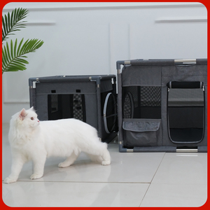 Lüks dikdörtgen nefes köpek oyun parkı çit yumuşak köpek kedi çelik boru çerçeve kapalı açık Oxford kumaş Pet klasik kutu - Product Image 3