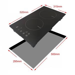Nouvelle conception de plaque chauffante double, cuisinière électrique en verre vitrocéramique à surface lisse, 220V-240V, plaque à induction - Product Image 1