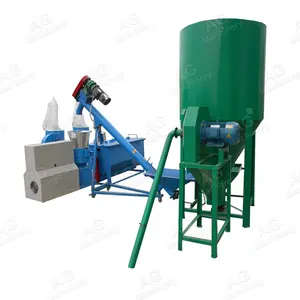 Feed Manufacturers Mini Complete Animal Feed Pellet Making Line