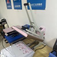 Presse à chaud manuelle à plateau plat 38*38 de qualité supérieure avec plateau coulissant numérique pour l'impression par transfert thermique sur T-shirts et vêtements