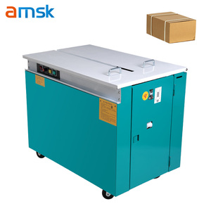Macchina Reggiatrice Semi-automatica KZ900 con Telaio Chiuso, Motore Singolo, Banco di Lavoro Alto/Basso per Imballaggio - Product Image 1
