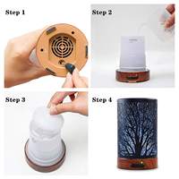 Diffuseurs électriques de parfum d'huile essentielle d'aromathérapie en métal d'arbre de forêt noire Humidificateur d'air Diffuseur d'arôme