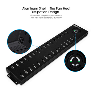 Sipolar shenzhen nuevo metal a832 32 Puerto usb hub desarrollado multi puerto usb de carga con ventilador de refrigeración - Product Image 4