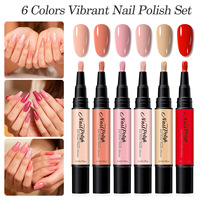 Stylo de vernis à ongles à base d'eau sans cuisson pour le nail art DIY, motifs floraux, peinture à la main, couleurs très saturées
