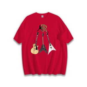 Spedizione gratuita. Maglietta vintage per chitarristi Randy Rhoads, <span class=keywords><strong>t</strong></span>-<span class=keywords><strong>shirt</strong></span> musicale unisex in cotone da 220 g/m², streetwear casual con grafica per chitarra elettrica - Product Image 4