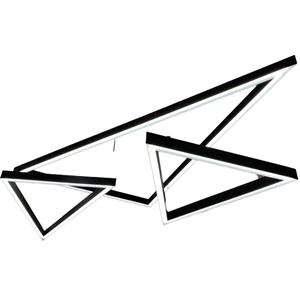 Interlocking LED Linear Chandelier Fixtures with Adjustable Height &amp; Wireless <strong>Control</strong> 5-Year Warranty for Home Office Use - Product Image 1