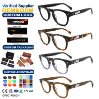 Montures optiques en acétate de qualité supérieure pour femmes, anti-lumière bleue, montures optiques en acétate de luxe, lunettes rondes vintage pour hommes