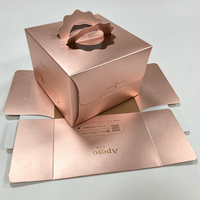 Boîtes rigides de luxe haut de gamme avec impression couleur UV, boîte cadeau premium avec gaufrage, emballage en carton doré pour pâtisserie et desserts