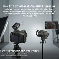 Flash Estroboscópico para Exteriores Godox AD300Pro 300Ws TTL HSS con Softbox de Liberación Rápida AD-S65S de 65cm, Montura Godox para Estudio y Transmisiones en Vivo en YouTube