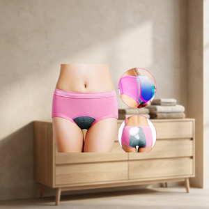 ASAP Eco-Friendly Organic 4 Layer Menstrual <b>Panties</b> Breathable Women's Seamless Wingless Design Leak Proof Quick Dry Customized - Product Image 4