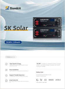 แบตเตอรี่ลิเธียมไอออน SUNKIT 5kwh 48-51.2v 100ah คุณภาพสูง ทนทานต่ออุณหภูมิสูง แบบติดตั้งบนแร็ค ขายส่งจากโรงงาน - Product Image 5