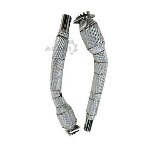 Tubo de Escape Equipado con Protección Térmica, Resistente a Altas Temperaturas, Mejora del Sistema de Escape para <span class=keywords><strong>Jaguar</strong></span> <span class=keywords><strong>XK</strong></span> XKR 5.0T 2009-2014 - Product Image 6