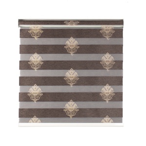 100% Polyester Filtrant la Lumière Double <span class=keywords><strong>Store</strong></span> Horizontal Roulant Zèbre Stores - Product Image 4